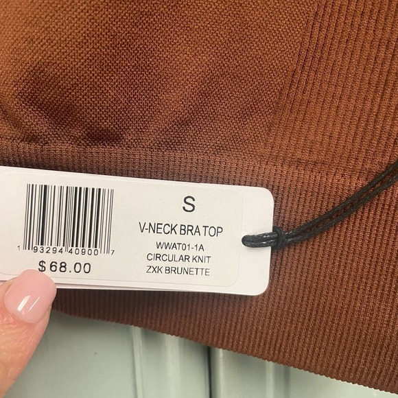 WeWoreWhat V-Neck Bra Top Sz Small NWT $68 - Picture 2 of 2